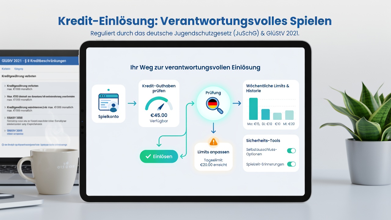 Detailansicht einer mobilen App-Oberfläche mit Guthaben-Einlösungs-Button und Layout-Elementen