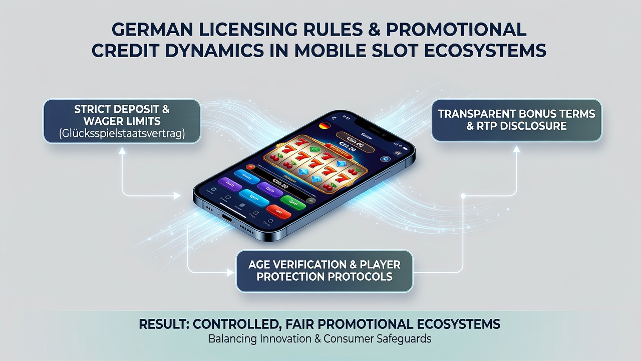 Darstellung der technischen Integration von Lizenzregeln in mobilen Casino-Apps