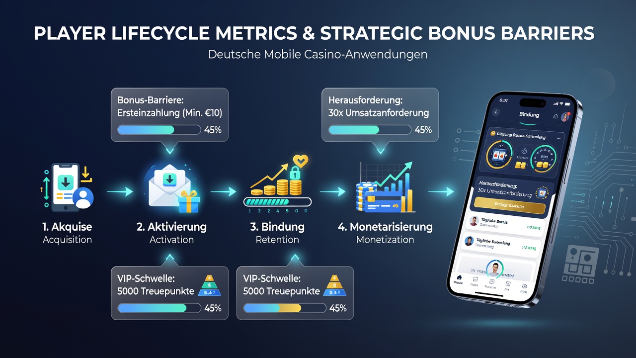 Darstellung von Bonusbarrieren und Nutzerinteraktion in mobilen Casino-Apps