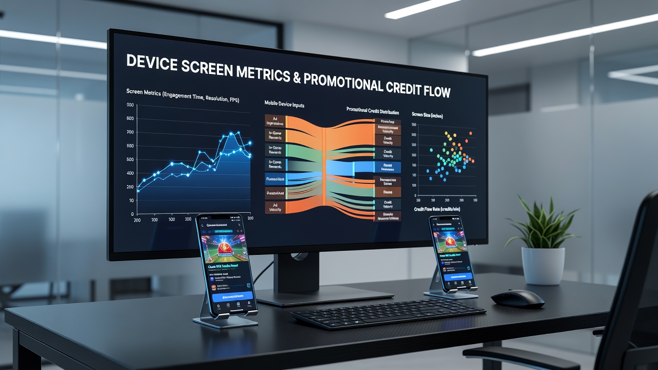 Zusammenhänge von Screen-Metriken und Credit-Flow in Gaming-Apps