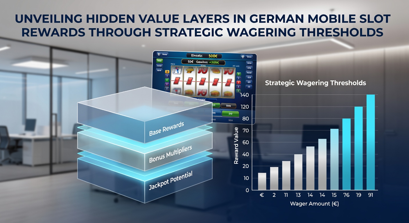 Mobile Slot-Oberfläche mit angezeigtem Wagering-Fortschritt und Belohnungsstufen